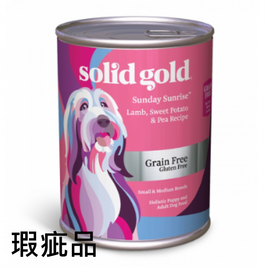 Solid Gold 素力高 狗罐頭 無穀物羊肉 Lamb Sweet Potato & Pea Recipe 13.2oz (SG044A) (瑕疵品) 圖 1