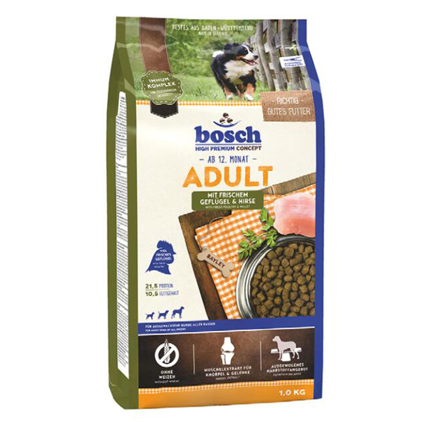 Bosch 狗糧 成犬配方 家禽小米 15kg (013161)