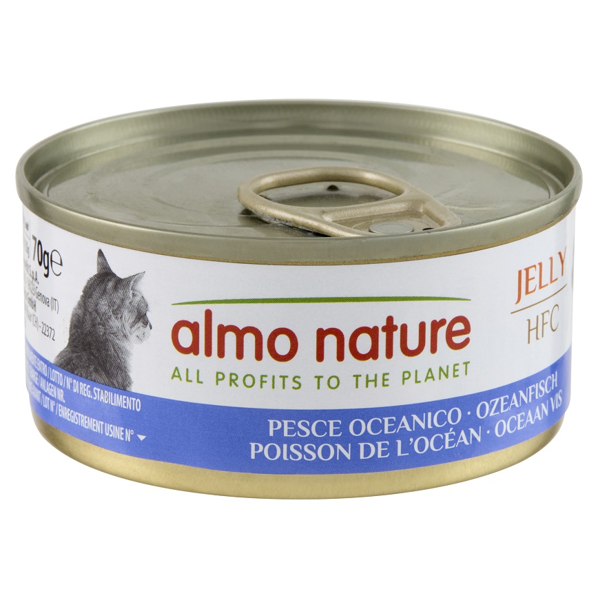 Almo Nature Jelly HFC 貓罐頭 天然系列 海魚 70g (9026)