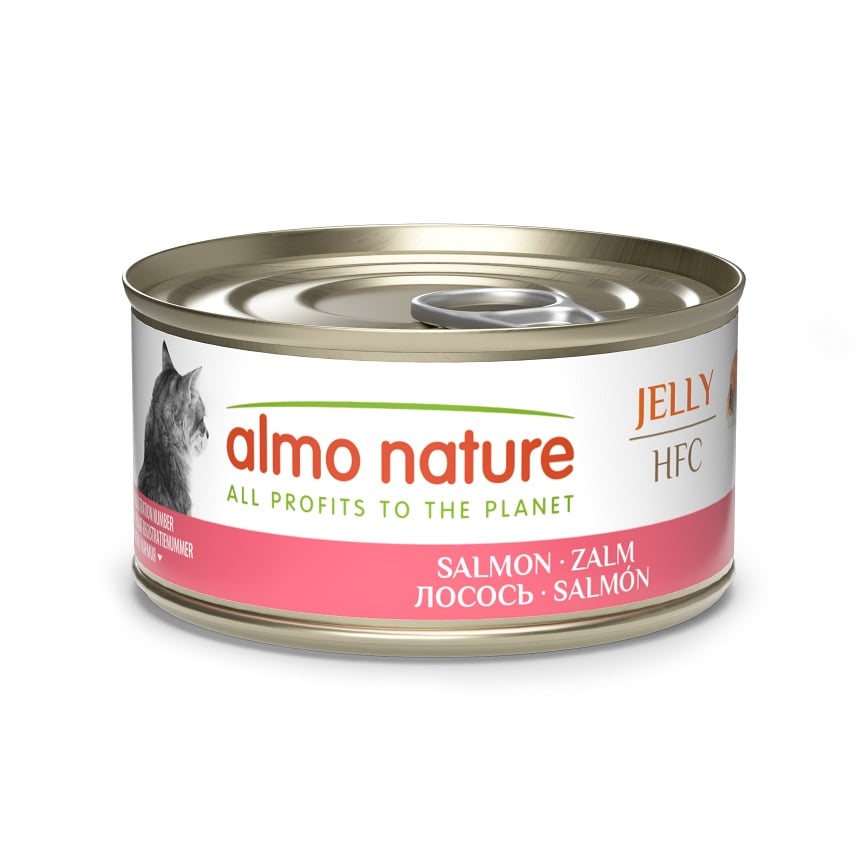 Almo Nature Jelly HFC 貓罐頭 天然系列 三文魚 70g (9029) 圖 1