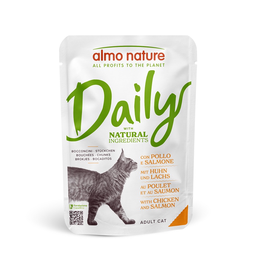 Almo Nature Daily 貓濕糧 雞肉+三文魚 70g (5270)