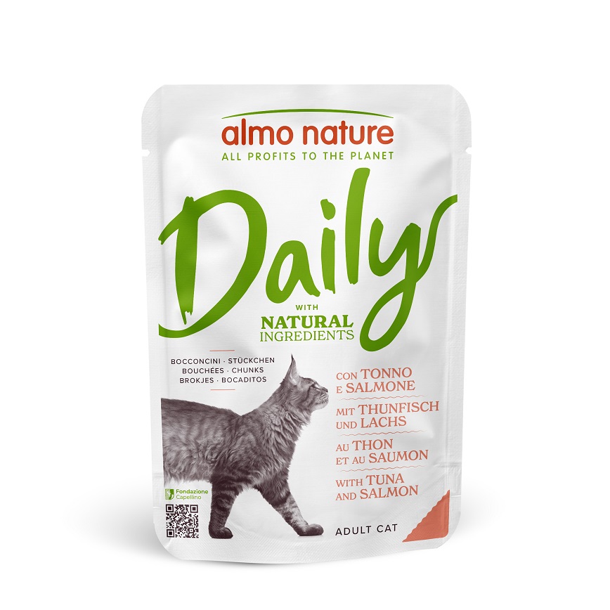 Almo Nature Daily 貓濕糧 吞拿魚+三文魚 70g (5274)