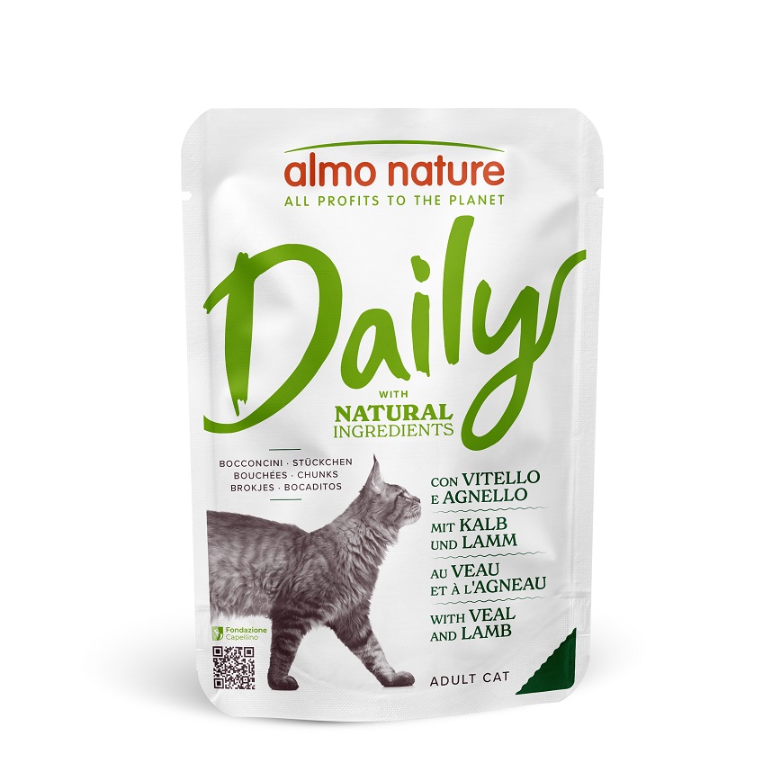 Almo Nature Daily 貓濕糧 牛仔肉+羊肉 70g (5277)