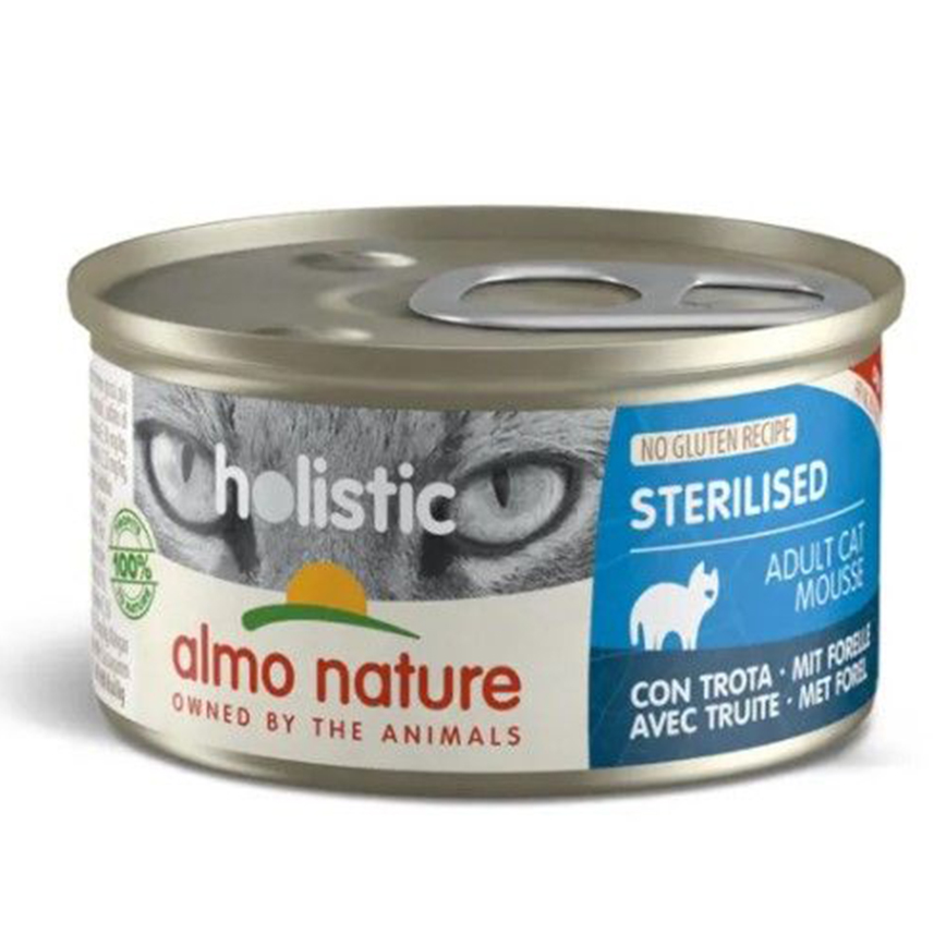 Almo Nature Holistic 貓罐頭 絕育貓 鱒魚配方 85g (111) (TBS)