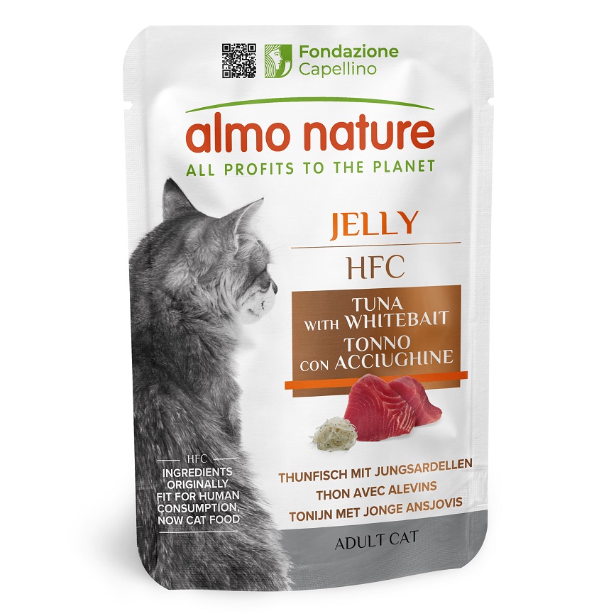Almo Nature 上湯啫喱鮮包 吞拿魚+白飯魚 55g (5043)