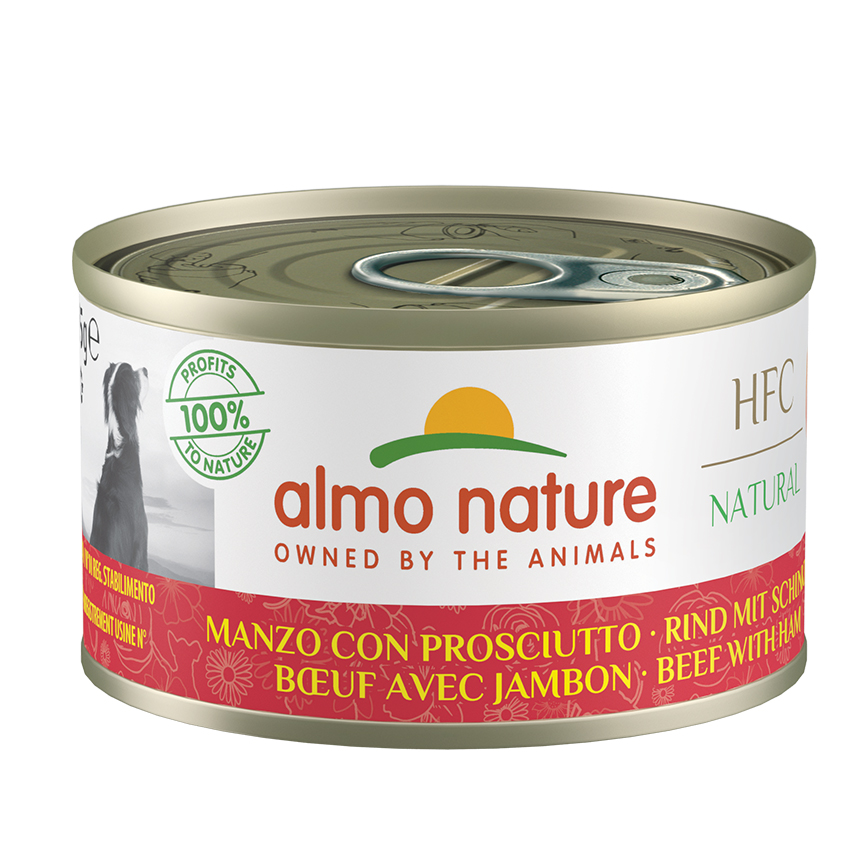 Almo Nature 狗罐頭 HFC Natural 牛肉+火腿 95g (5545)
