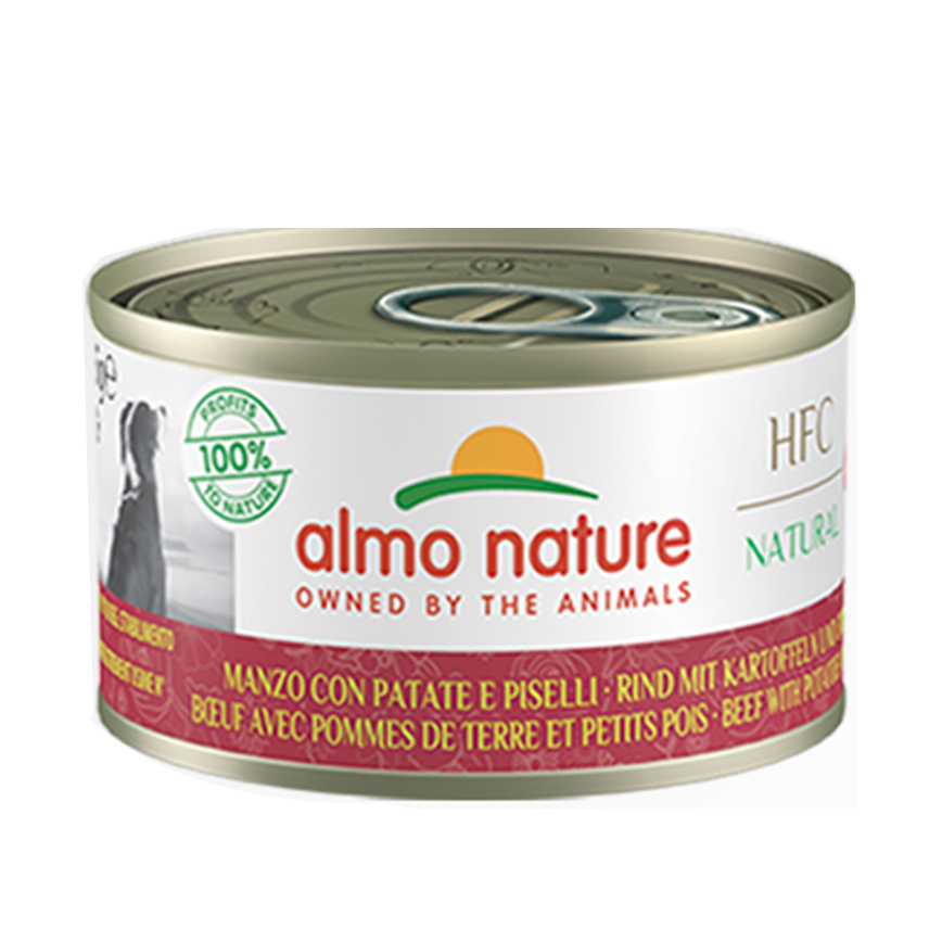 Almo Nature 狗罐頭 HFC Natural 牛肉+薯仔+豌豆 95g (5570)
