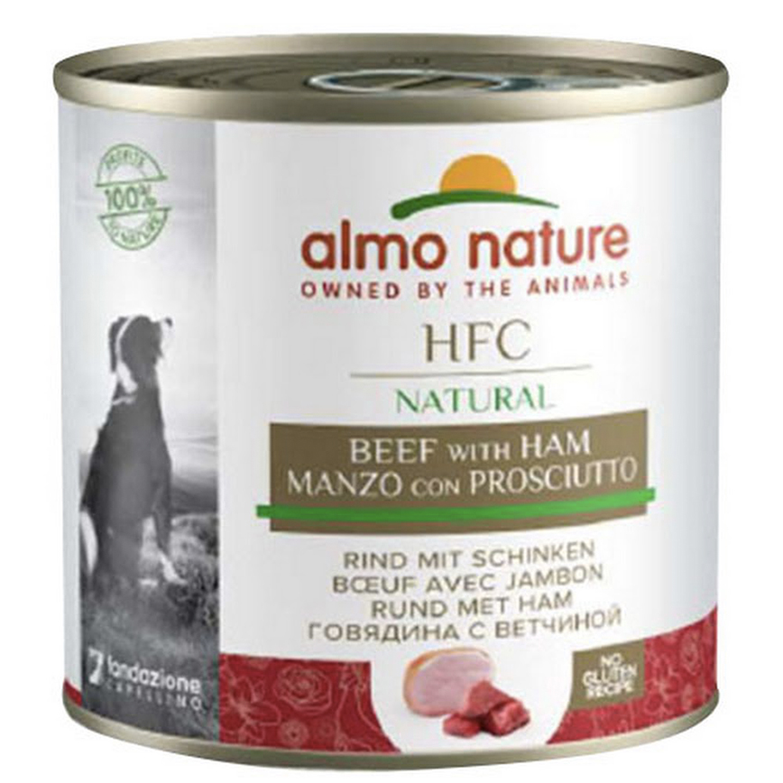 Almo Nature 狗罐頭 HFC Natural 牛肉+火腿 290g (5525)