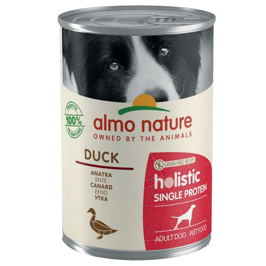 Almo Nature 狗罐頭 Holistic 單一蛋白系列 鴨肉配方 400g (195) 圖 1
