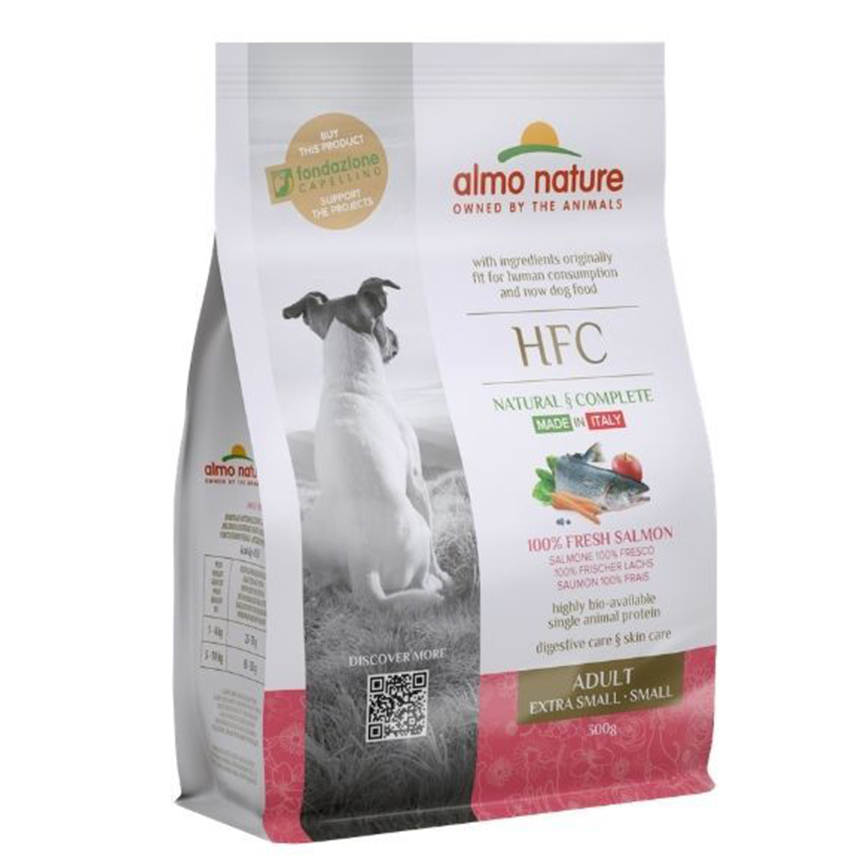 Almo Nature HFC 狗糧 成犬新鮮三文魚 細粒裝 300g (9210)