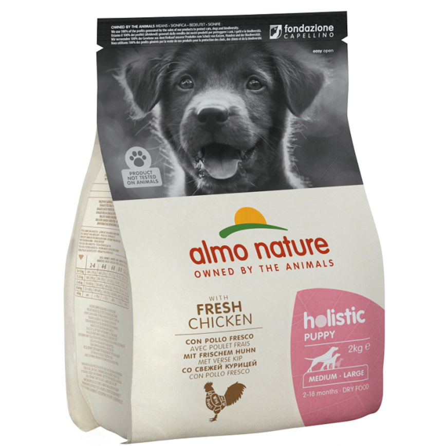 Almo Nature Holistic 幼犬糧 雞肉 大粒裝 2kg (730)