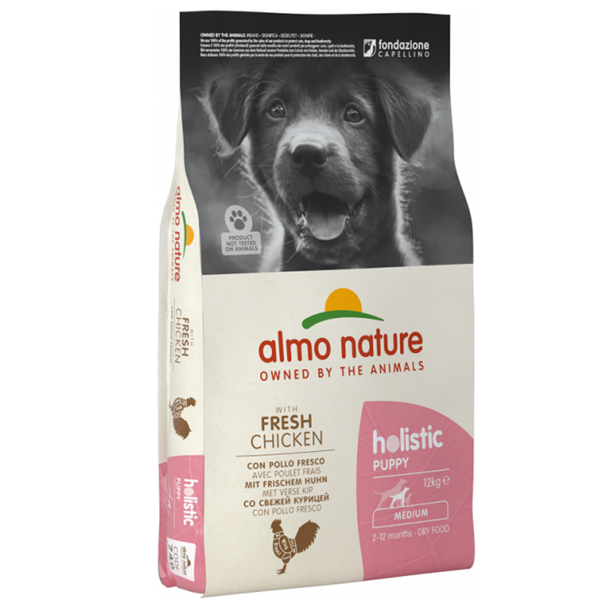 Almo Nature Holistic 幼犬糧 雞肉 大粒裝 12kg (740)