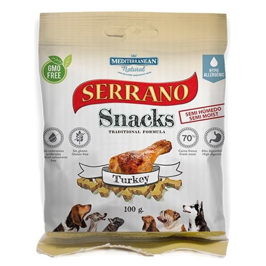Mediterranean Natural Serrano 狗零食 火雞 100g (68173)