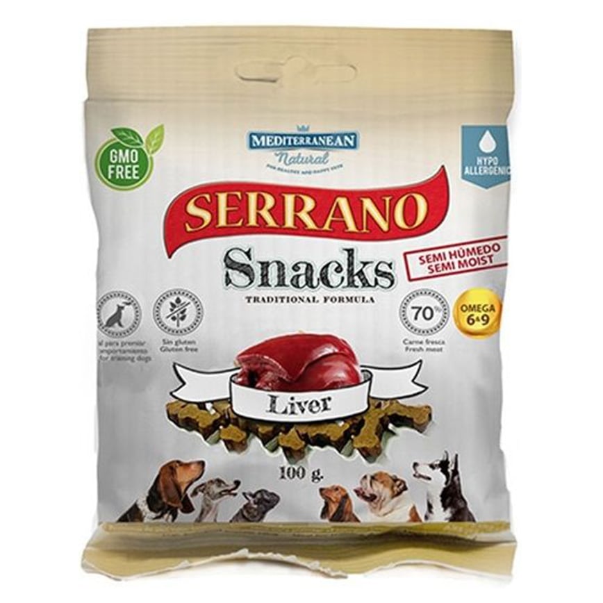 Mediterranean Natural Serrano 狗零食 豬肝 100g (68178)