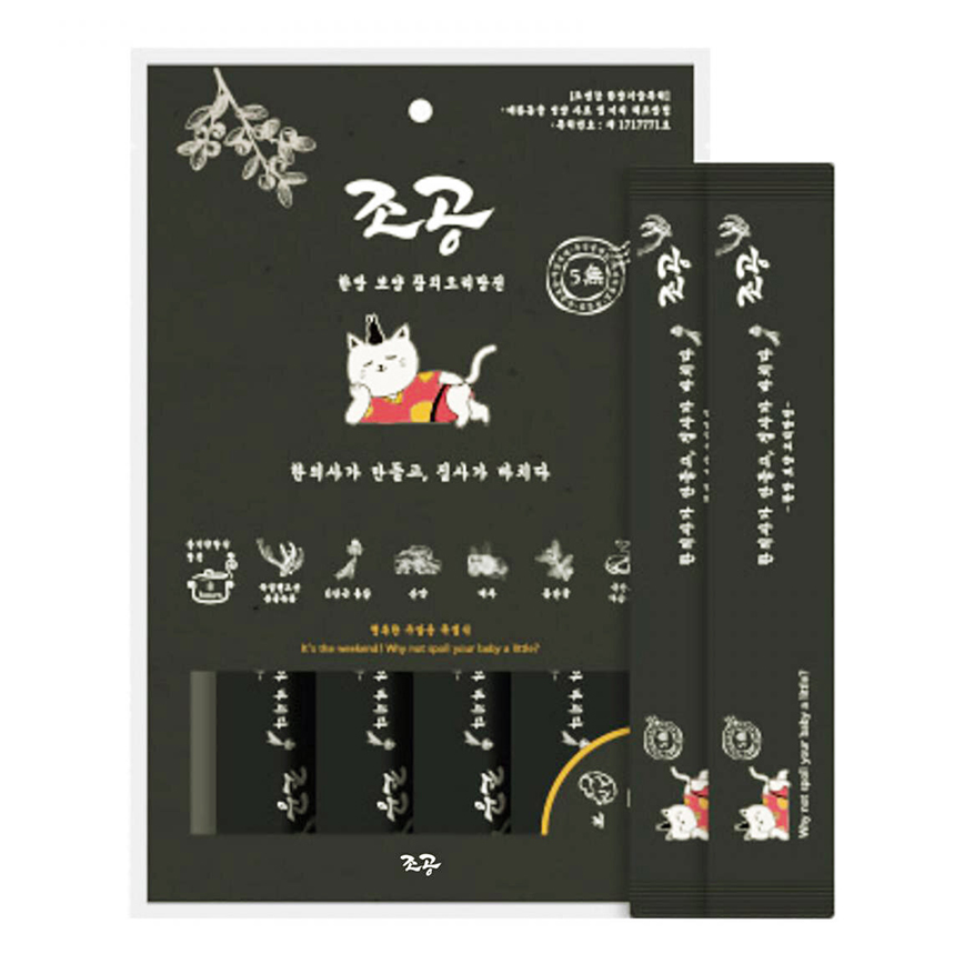 cho and kang 貓犬小食 韓國慢燠藥膳系列 鹿茸紅參補腦鴨湯 15g x 4包 (黑)
