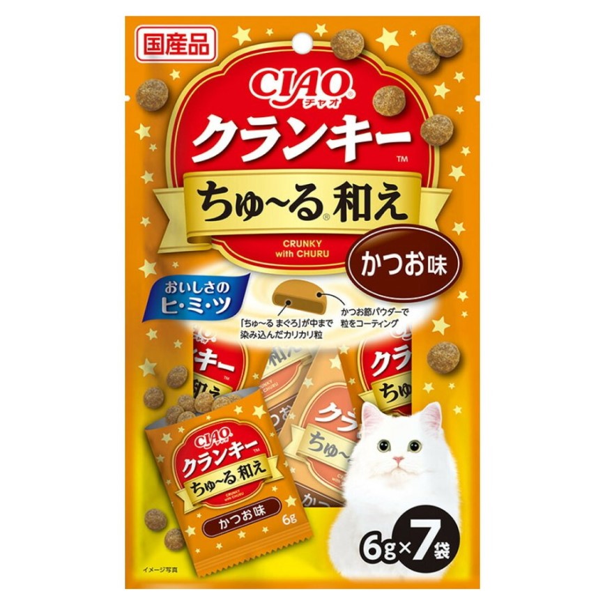 CIAO 貓零食 日本夾心貓餅 鰹魚 6g 7袋入 (P-342) 圖 1