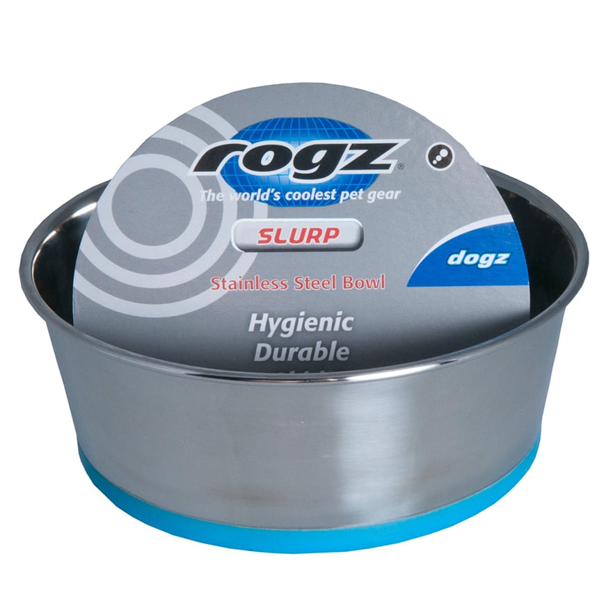 ROGZ SLURP 不鏽鋼碗 M 1050ml 藍色 (BOWL23-B)