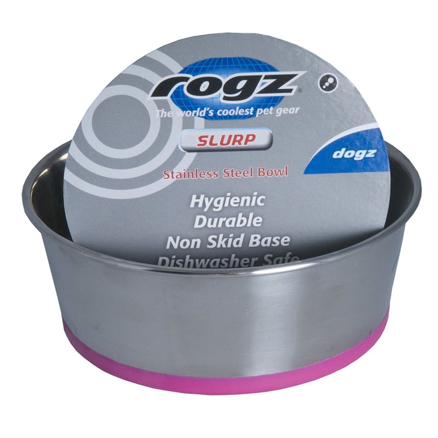 ROGZ SLURP 不鏽鋼碗 L 1700ml 粉色 (BOWL25-K)