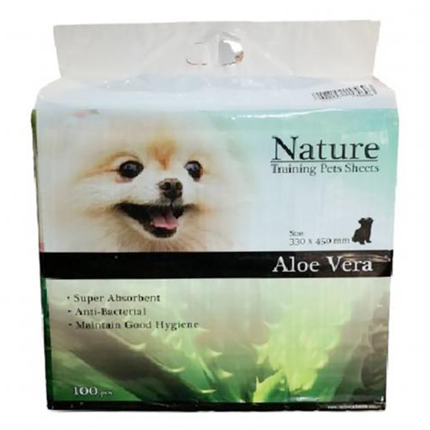 Nature 寵物尿墊 狗尿墊 狗尿片 蘆薈香味 [33x45 1.5尺 100枚] (P00012)