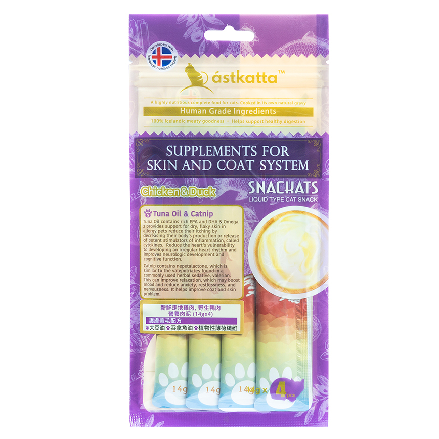 Astkatta 護膚美毛 雞肉鴨肉 14g×4