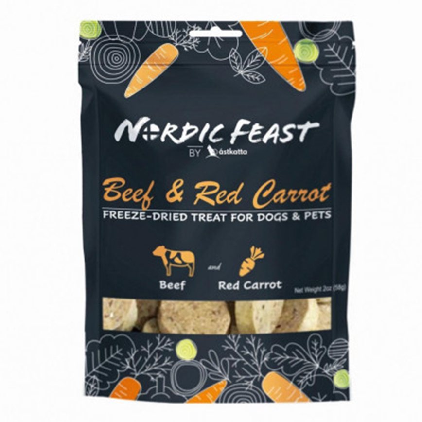Nordic Feast 凍乾貓狗小食 牛肉+紅蘿蔔 58g (P00083)