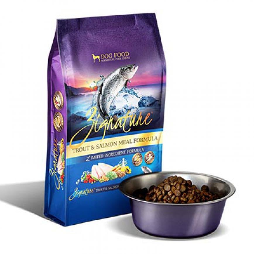 Zignature 狗糧 全犬種無穀物 鱒魚及三文魚配方 細粒裝 12.5lb (ZI-STR2)