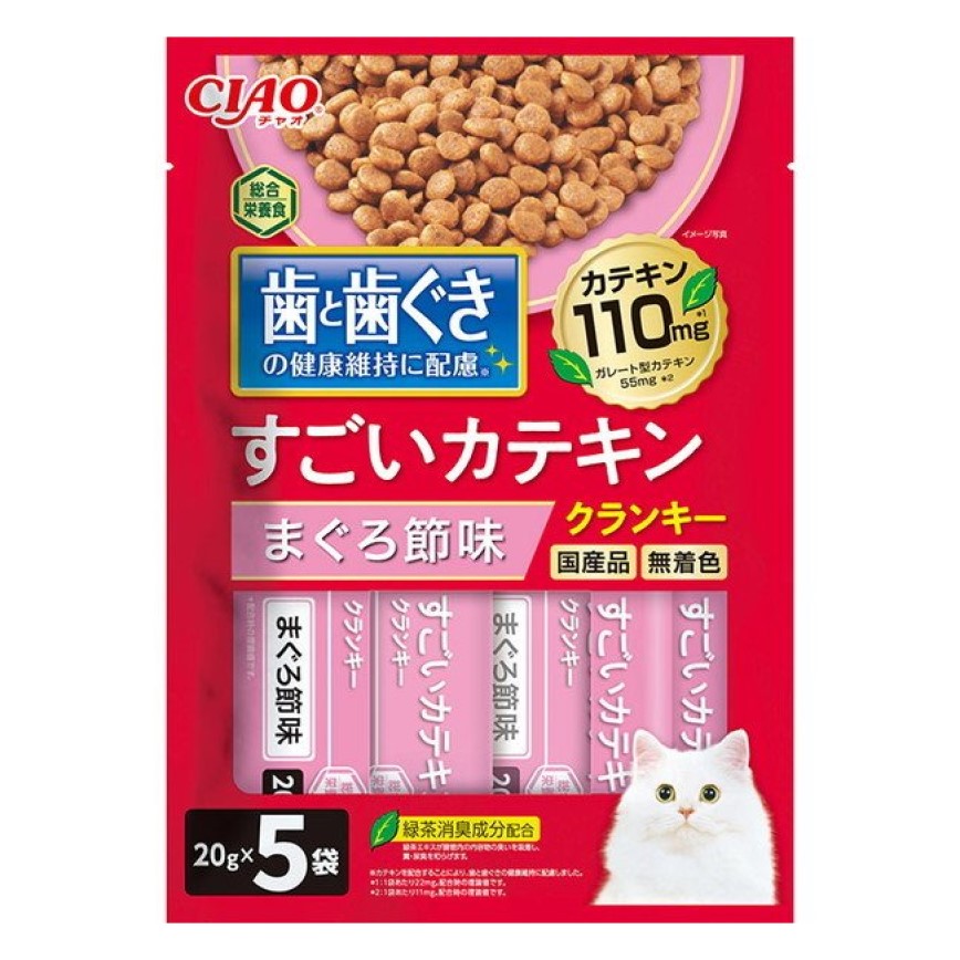 CIAO 貓糧 日本維護牙齒健康 金槍魚味 20g 5袋入 (P-351) 圖 1