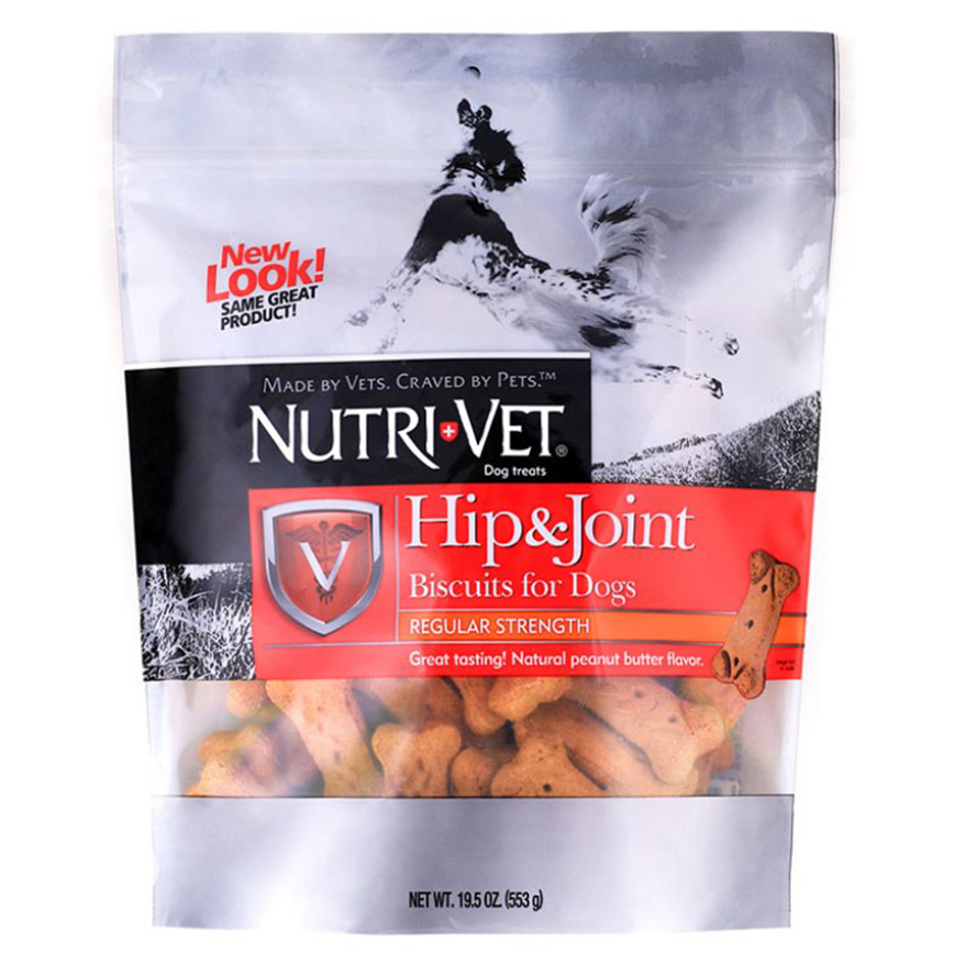 Nutrivet 狗小食 中型犬花生味關節餅 19.5oz 葡萄醣胺166mg (NV00134)