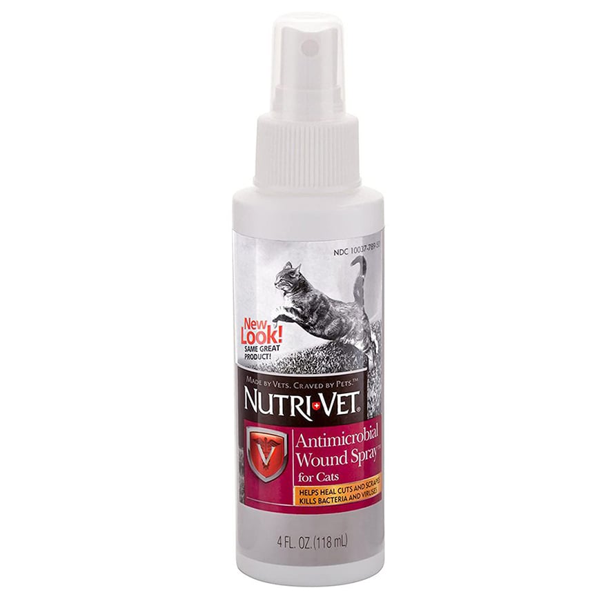 NUTRI+VET 貓用殺菌抗真菌蘆薈 創傷噴霧 4oz (NV70283)