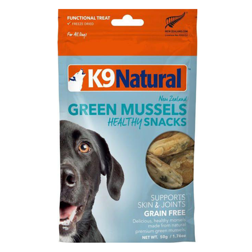 K9 Natural 凍乾零食 狗零食 原隻青口 50g (K9-GM50)