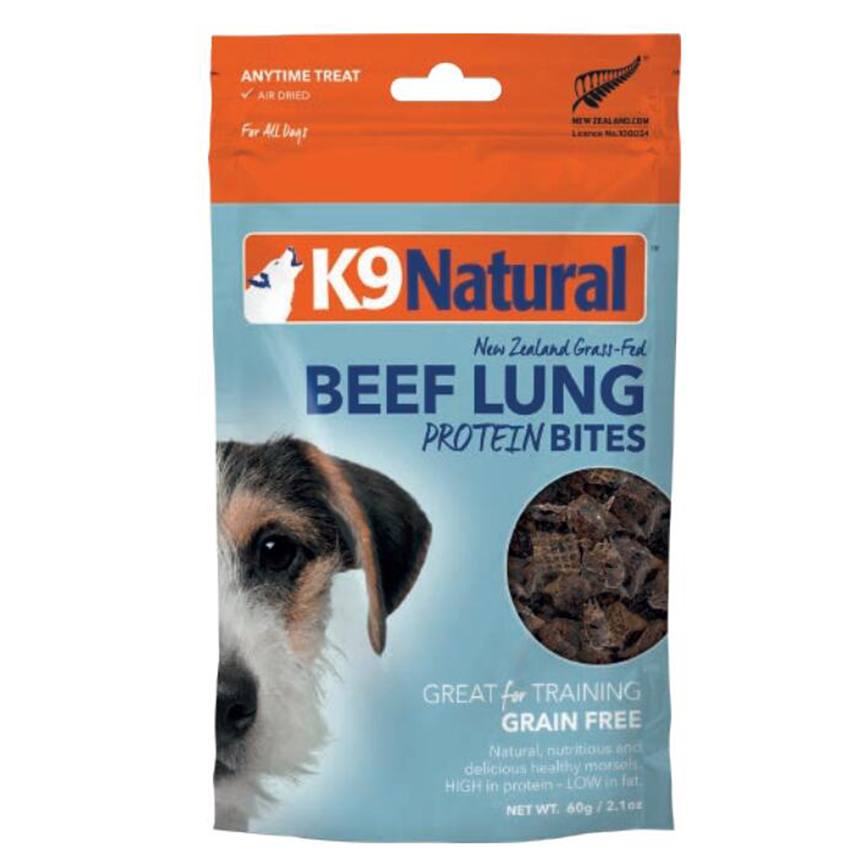 K9 Natural 狗小食 高蛋白風乾牛肺粒 60g (K9-PB-BL60)