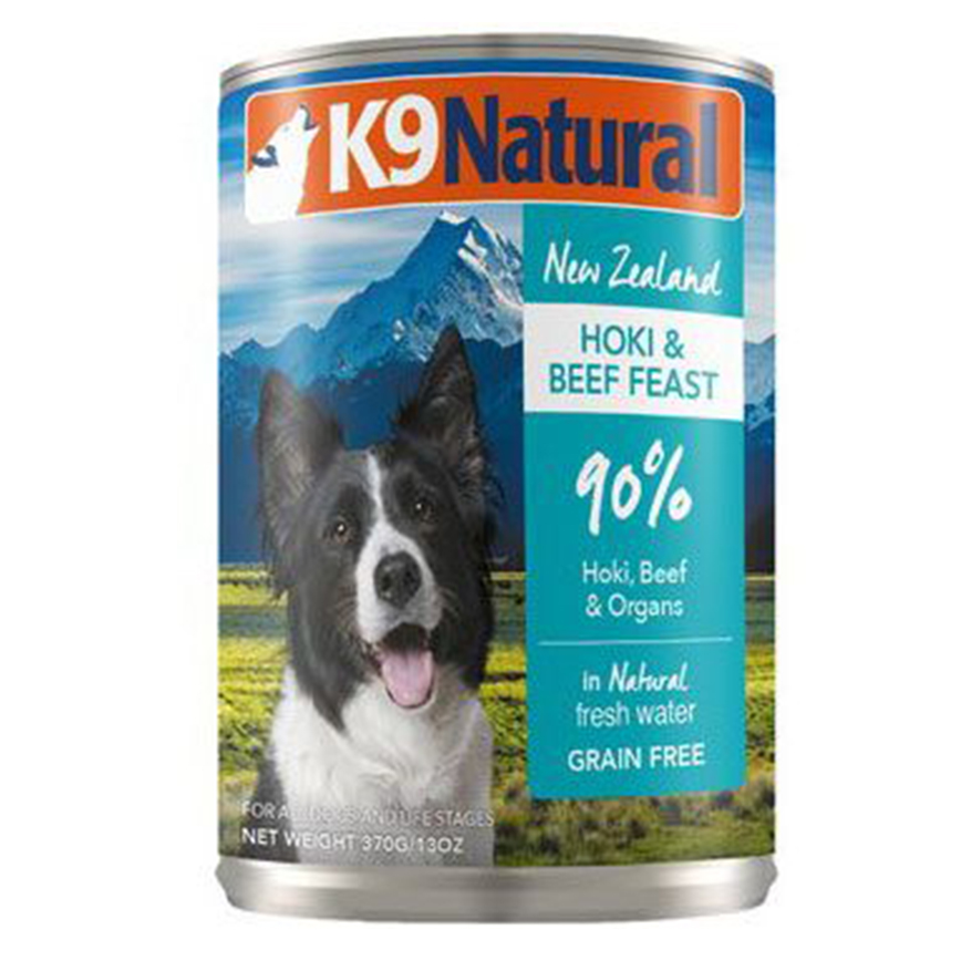 K9 Natural 狗牛肉藍尖尾鱈魚 370g