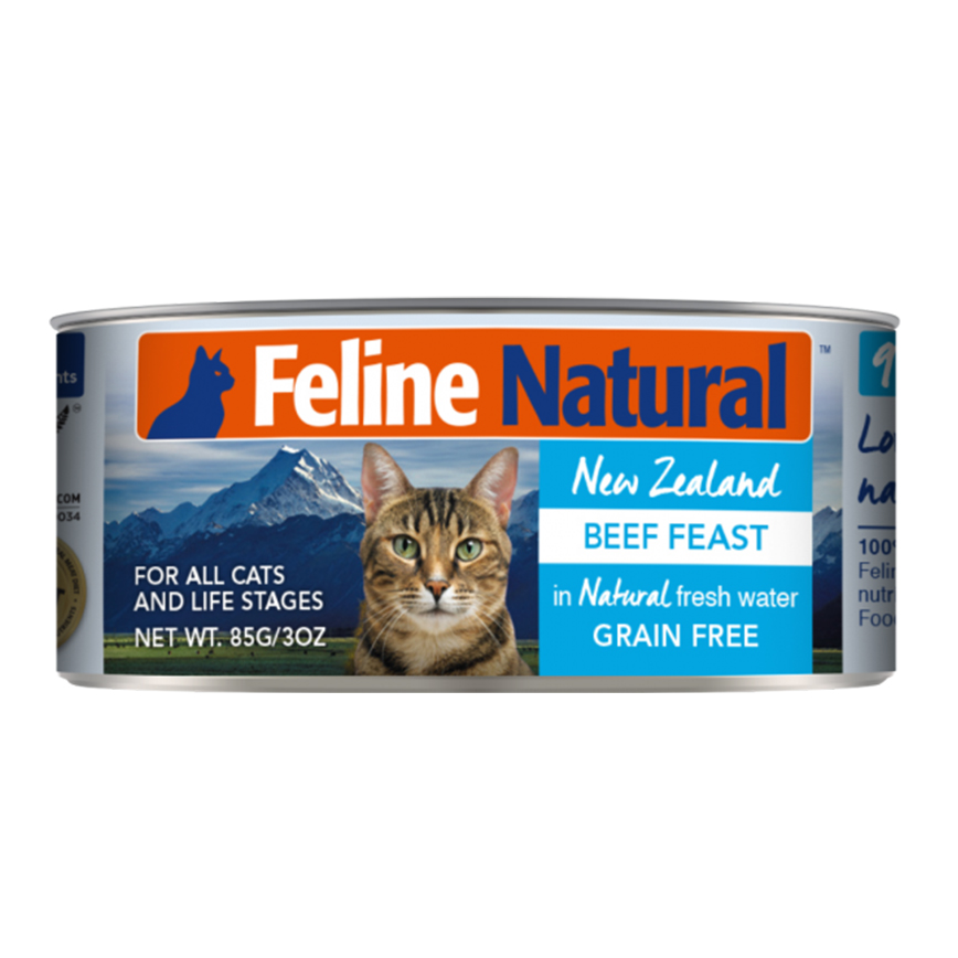 Feline Natural 主食貓罐頭 牛肉盛宴 85g (F9-C-B85) (TBS)