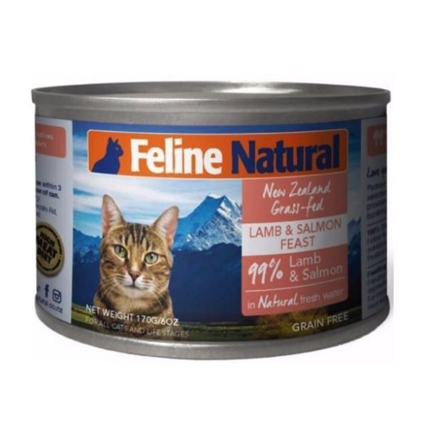 Feline Natural 羊肉三文魚貓罐 170g