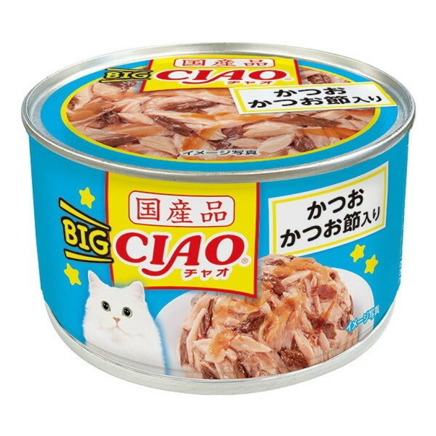 CIAO 貓罐頭 BIG 鰹魚+鰹魚乾味 160g (CC-52) 圖 1