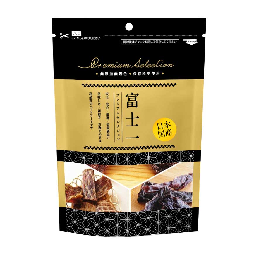 富士一 寵物小食 日本雜綿口味 無添加馬肉+鹿肉+金槍魚 70g (停售)