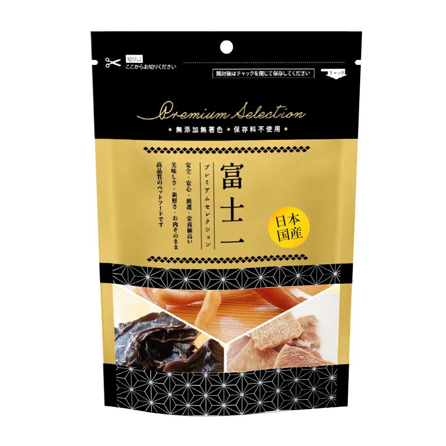 富士一 寵物小食 日本雜綿口味 無添加豬耳+豬肉+豬心 70g (停售)