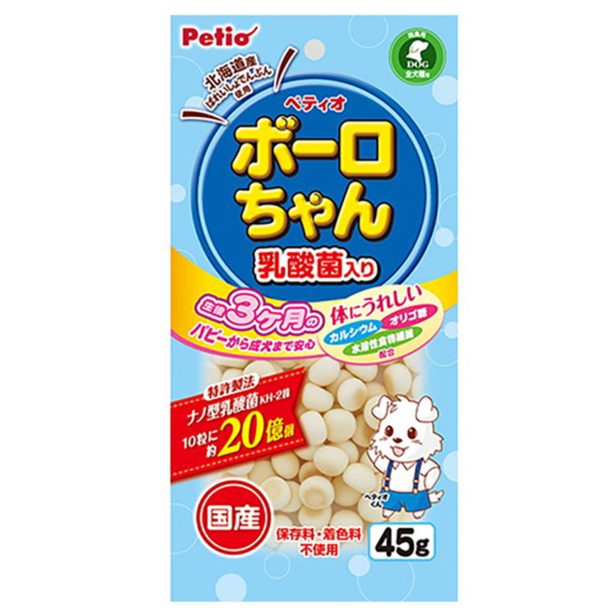 Petio 狗零食 日本產 乳酸菌低聚糖饅頭餅乾 (+鈣・腸胃健康) 45g (90502941)