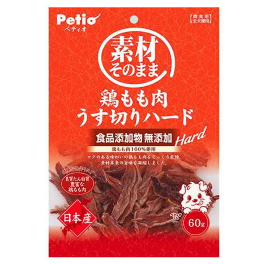 Petio 狗零食 日本產 無添加風乾薄切純雞脾肉片 (潔齒) 60g (90502880)