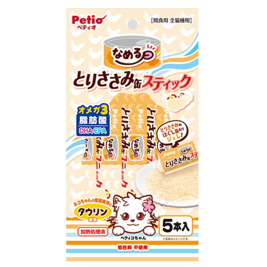 Petio 雞柳條貓濕糧條 (牛磺酸・DHA・EPA+) 5支裝 (90602908)