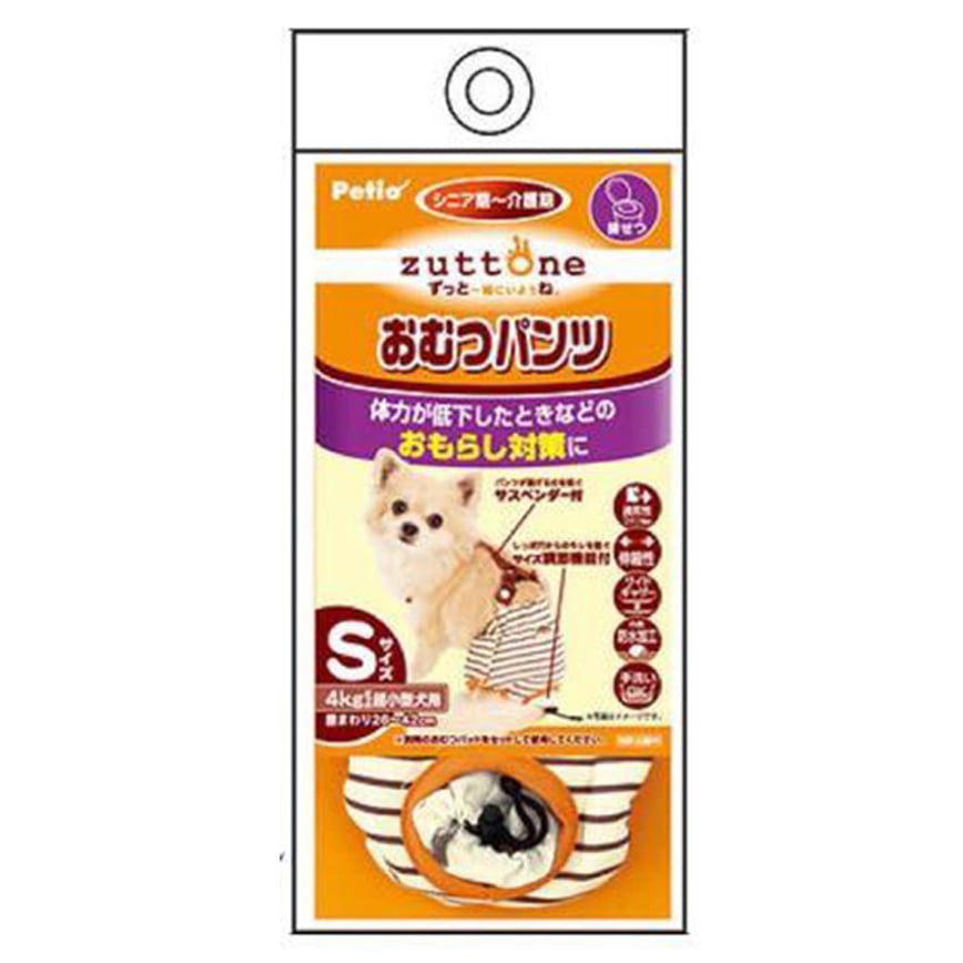 Petio zuttone 高齡犬護理專用出街專用背帶尿褲 S (91601247)