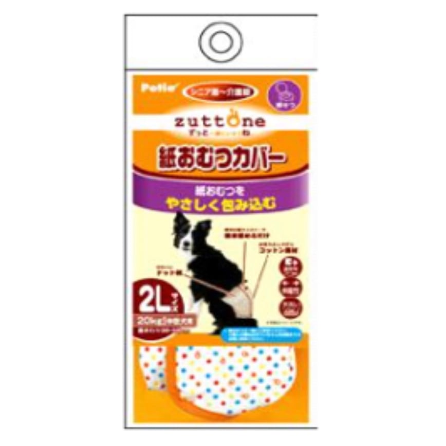 Petio zuttone 高齡犬護理出街專用圓點尿褲 2L (91601443)