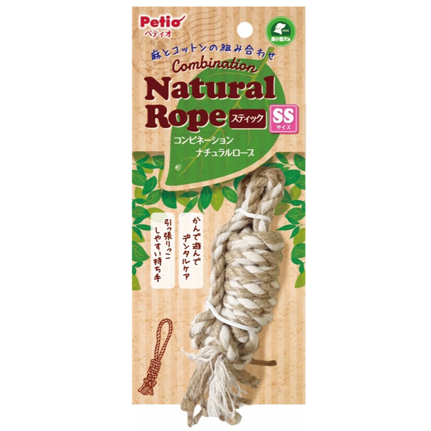 Petio 犬用磨牙潔齒麻繩玩具 SS (91601855)