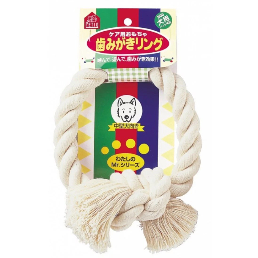 Petio 狗玩具 中型犬麻繩潔齒環 (91601859)
