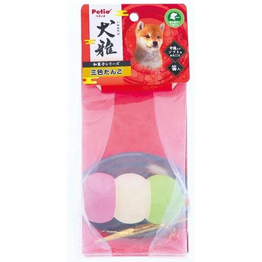 Petio 犬雅和菓子系列 柔軟乳膠狗玩具 三色糰子 (91602533)