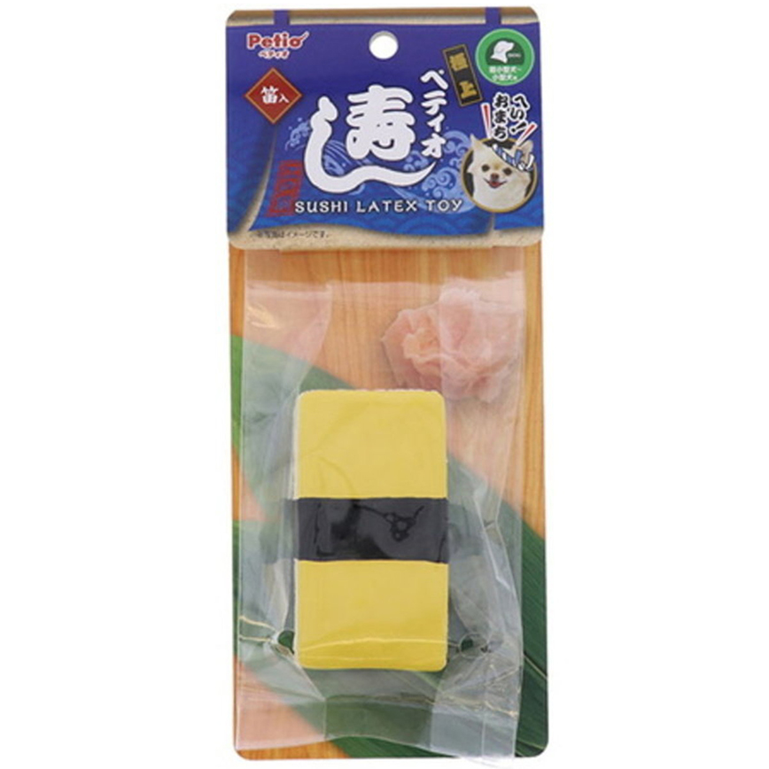 Petio 壽司系列 柔軟乳膠發聲狗玩具 玉子壽司 (91602823)