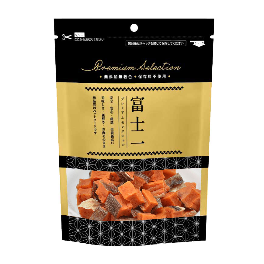 富士一 風乾小食 原粒連皮 三文魚粒 90g (貓犬用) (停售)