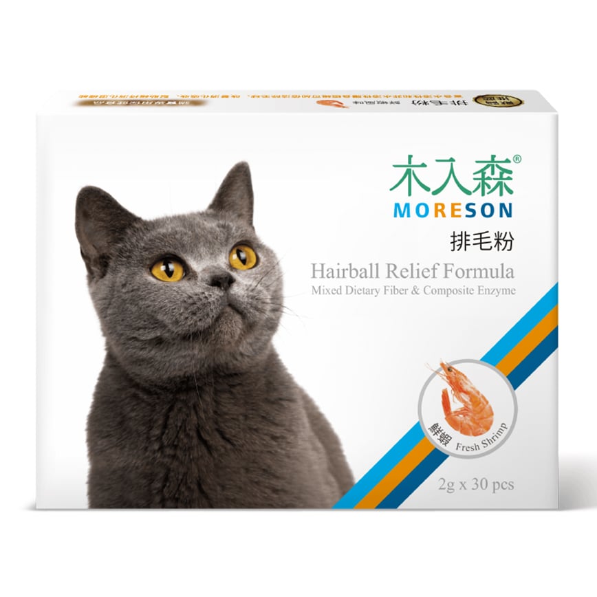 木入森MORESON 貓咪保健品 排毛粉 鮮蝦風味 2g x 30包 (MRSC005)