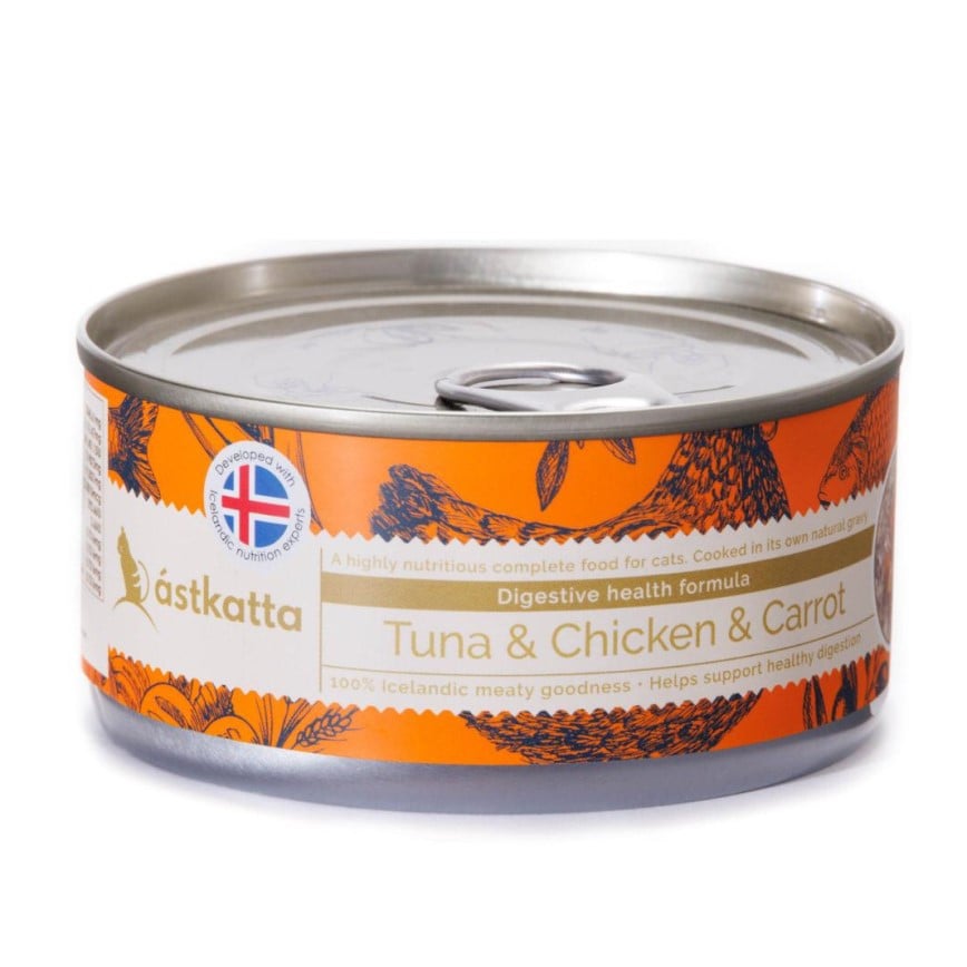 Astkatta 貓罐頭 白鰹吞拿魚雞肉胡蘿蔔 80g