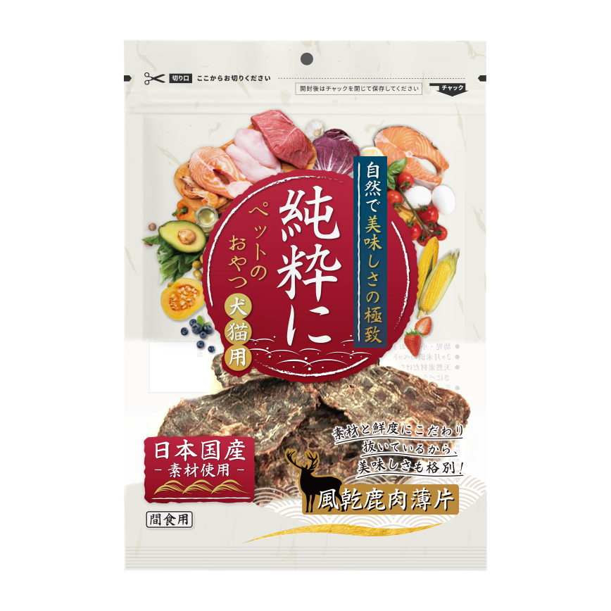 純粹 日本寵物小食 風乾鹿肉薄片 25g (貓犬用) (停售)